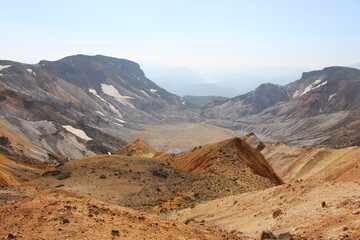 福島県の安達太良山の登山