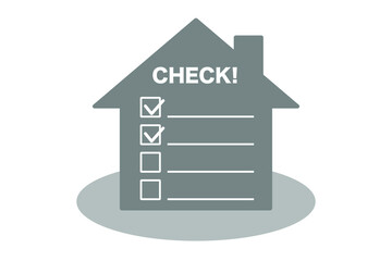 不動産　チェック　ベクター