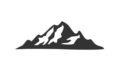Fototapeta na wymiar Adventure mountain icon logo