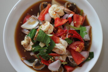 salad with vegetables