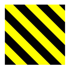 Warning, danger, caution, caution sign in yellow and black colors. Icon for rectangular and triangular frame. Vector design EPS 10.