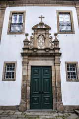 Fototapeta na wymiar Fragment of Convent de Sao Francisco (St. Francis, XV century) located in parish of Sao Sebastiao, municipality of Guimaraes, district of Braga, Portugal.