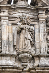 Fragment of Convent de Sao Francisco (St. Francis, XV century) located in parish of Sao Sebastiao, municipality of Guimaraes, district of Braga, Portugal.
