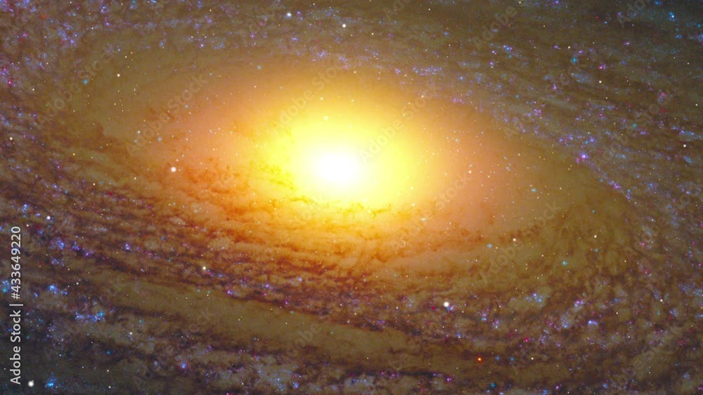 Wall mural flying through space passing stars. space background. gas cloud deep space. billions of stars in the