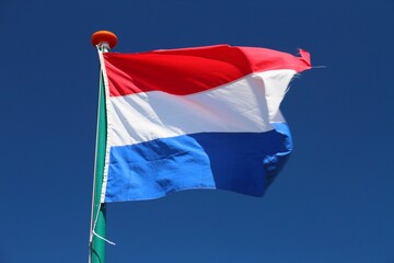 Dutch flag in the wind