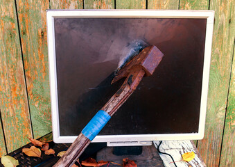 Axe in the Monitor