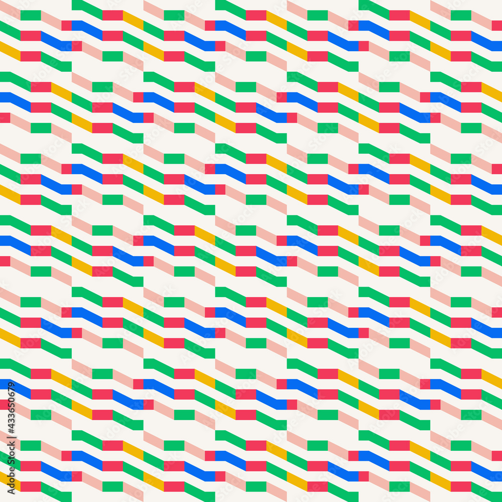 Aufkleber abstract geometric vector pattern with op art effect