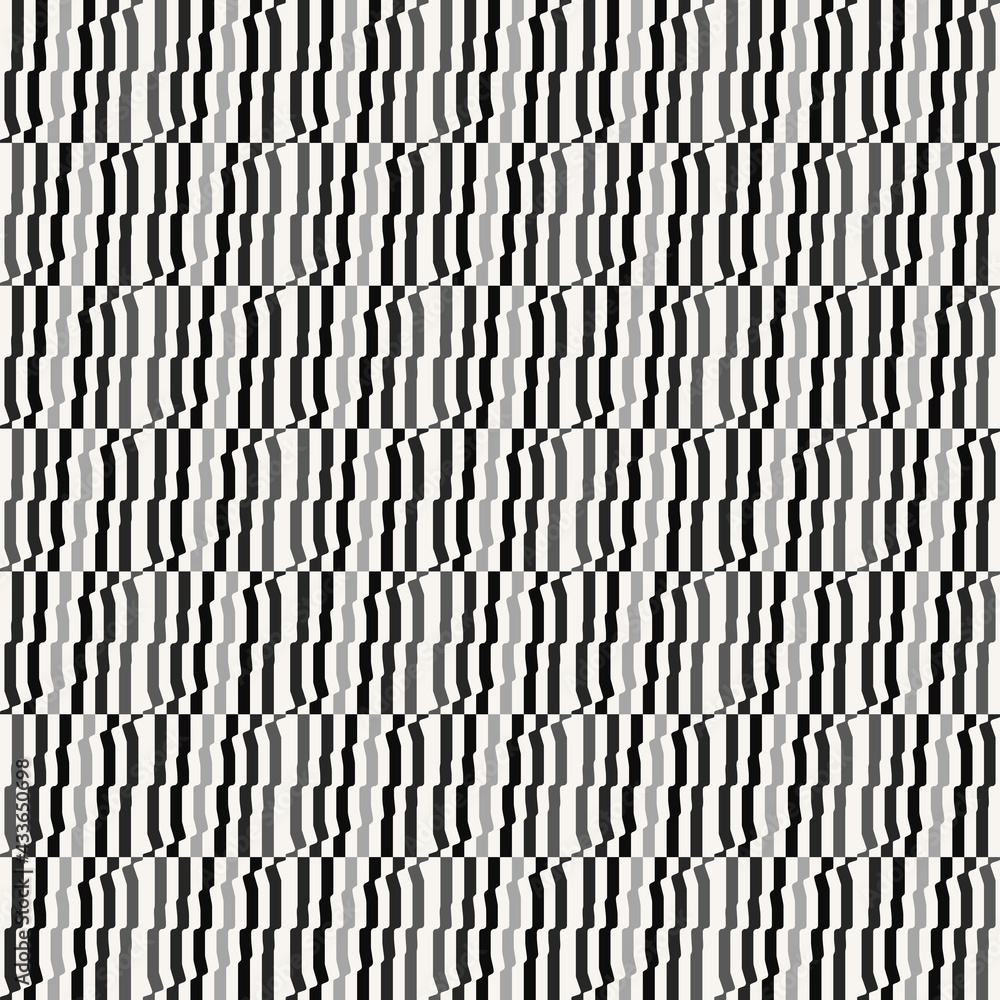 Aufkleber abstract geometric vector pattern with op art effect