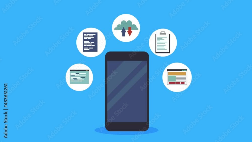 Poster smartphone device with set elements