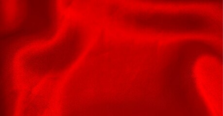 Red silk shiny texture with copy space background