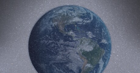 Composition of globe over road surface