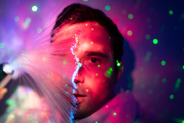 Mann im Universum