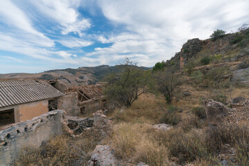 ruined farmhouse in southern Spain
