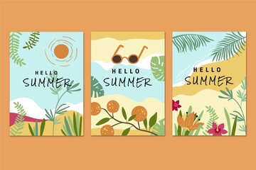 Hand Drawn Summer Cards Collection_2