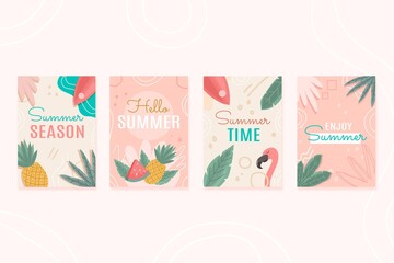Hand Drawn Summer Cards Collection_4