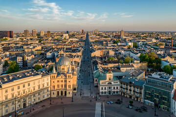 Plac Wolności- Łódź, Polska.	