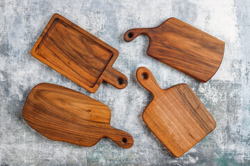 Handmade chopping boards.