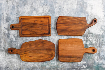 Handmade chopping boards.