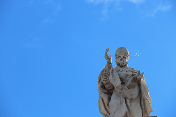 christian catholic vatican stone statue