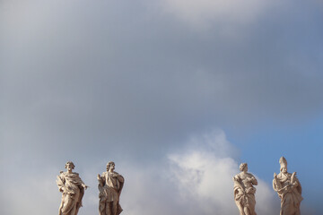 christian catholic vatican stone statue