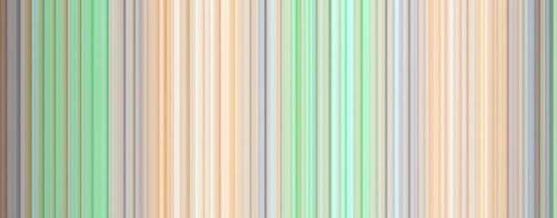 Abstract linear pattern. Stripes in pastel turquoise green orange beige brown colors, shades and nuances. Suitable for backgrounds and printing. Warm ground gamma, fashion trends in color combination.