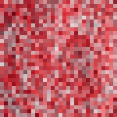Abstract pattern, color combination, pixel effect. Squares in red pink grey colors, light pastel and bright neon nuances, dark muted shades. Fresh modern background, fashion trend in color combination