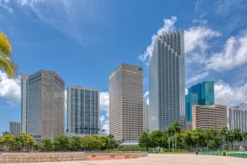 Fototapeta na wymiar Miami downtown architecture