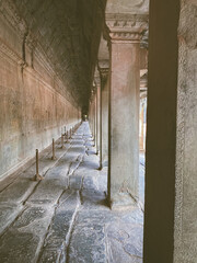 Sunset in Angkor Wat temple