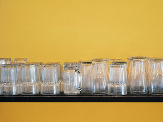 empty clear glasses