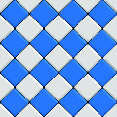White and blue mosaic. Ceramic wall and floor tiles abstract background
