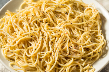 Homemade Italian Cacio E Pepe Pasta