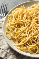Homemade Italian Cacio E Pepe Pasta