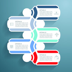 Set of different charts and templates for infographic