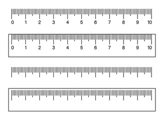 Markup for rulers. Measuring scale isolated. Vector illustration on white background. Vector EPS10.