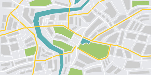 City map vector background. Urban roads. Background for design