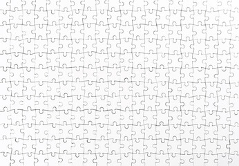 Jigsaw puzzle pattern with many pieces