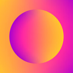 Aesthetic Sphere Liquid Colorful Round Shape Gradient for Creative Futuristic Abstract Design with Minimal Bright Neon Graphic Style. Vibrant Concept Digital Art.