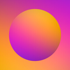 Aesthetic Sphere Liquid Colorful Round Shape Gradient for Creative Futuristic Abstract Design with Minimal Bright Neon Graphic Style. Vibrant Concept Digital Art.