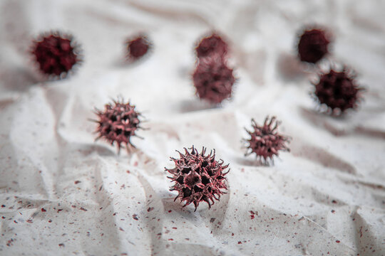 Microscopic Simulation Of COVID-19 Virus Pattern In Background