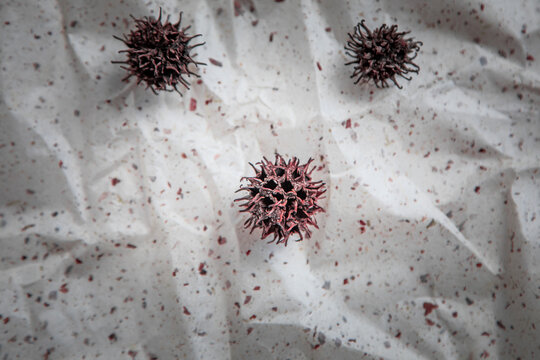 Microscopic Simulation Of COVID-19 Virus Pattern In Background