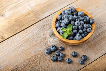 Fototapeta na wymiar Blueberry antioxidant organic superfood