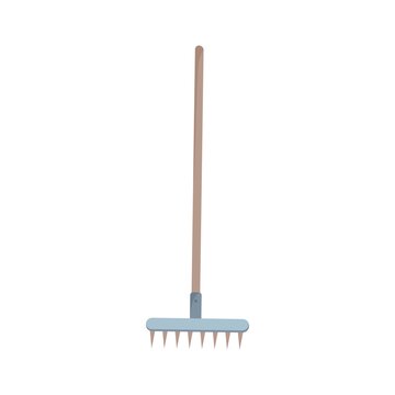 Rake. Garden tools. Vector image on an isolated background