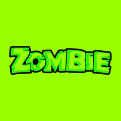 Zombie Typography Tshirt Design