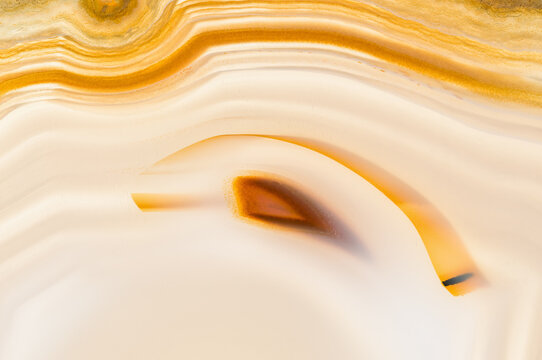 Detail of Texture of Brazilian agate in Macro photography