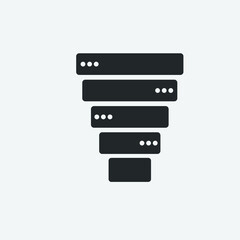 Servers vector icon illustration sign 