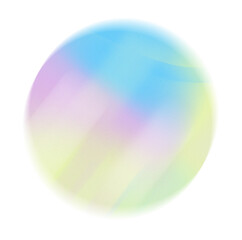 Grainy gradient round shape. Abstract Neon textured pastel blue and green noise geometric shape on white.