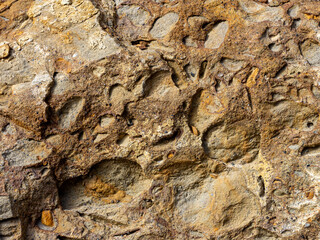 Natural natural stone, an ecological material for various types of construction work and landscape design in parks and squares of cities.