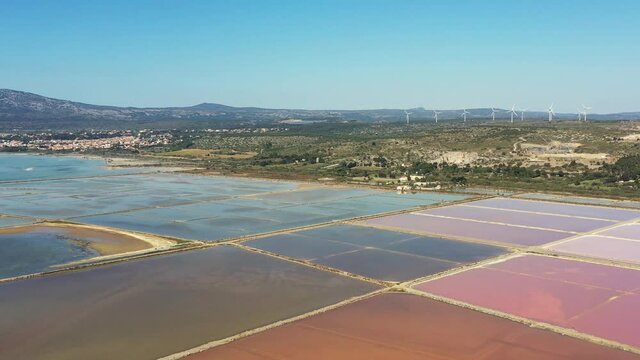 marais salant dans le sud de la France