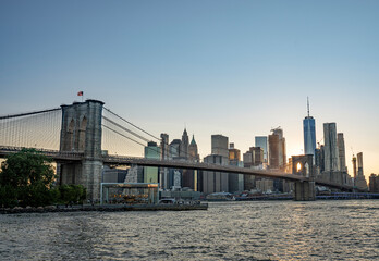 Fototapeta na wymiar Sonnenuntergang in New York City 