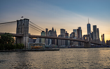 Obraz premium Sonnenuntergang in New York City 